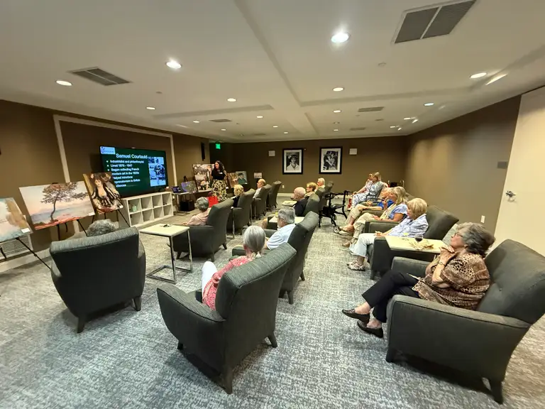 DOCENT interactive art presentation for senior living residents in Middle Tennessee